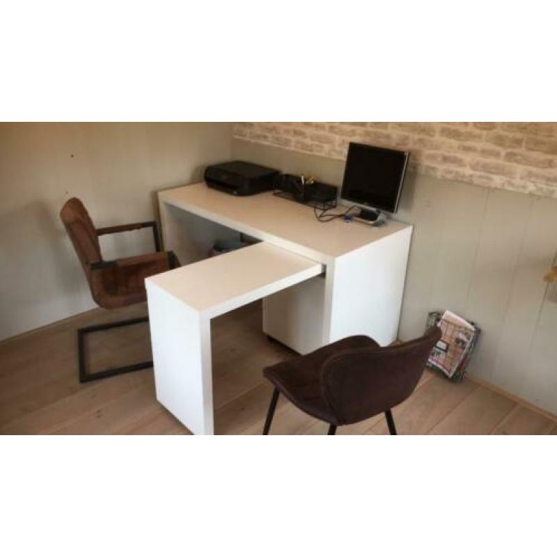 Prachtig Ikea bureau Malm compleet zgan