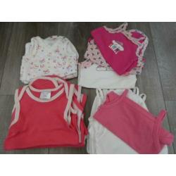 Mouwloze rompers / rompertjes (meisje) maat 62-68 (15 stuks)