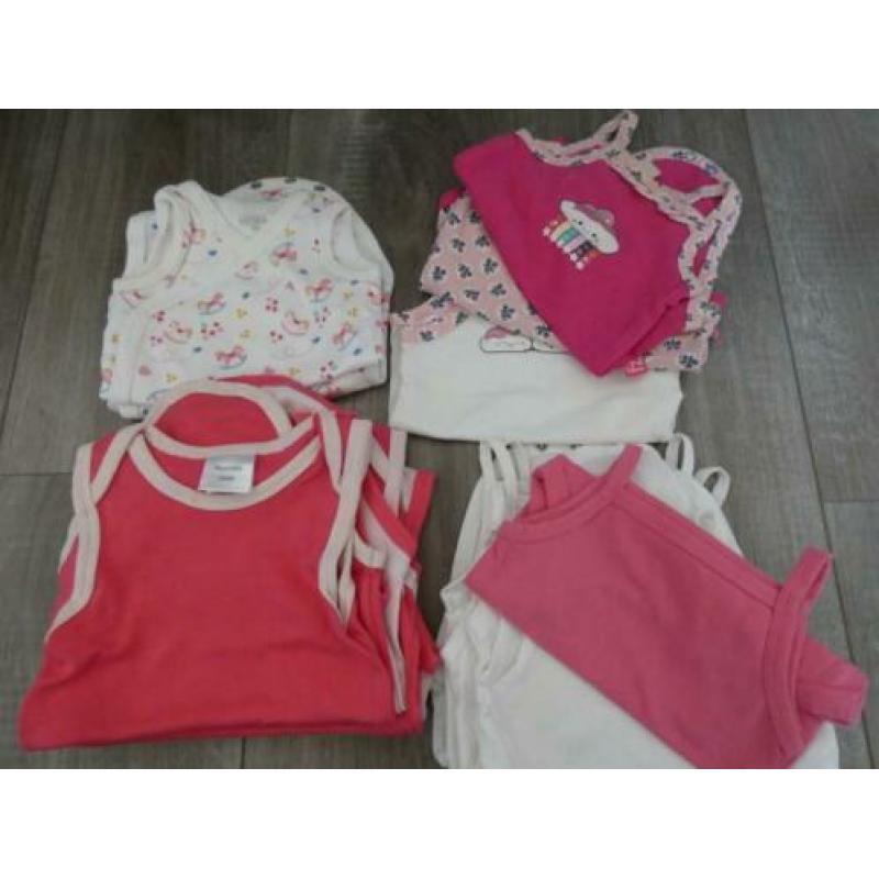 Mouwloze rompers / rompertjes (meisje) maat 62-68 (15 stuks)