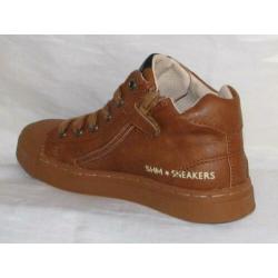 SHOESME maat 30 vetersneaker/rits cognac - gratis verzenden