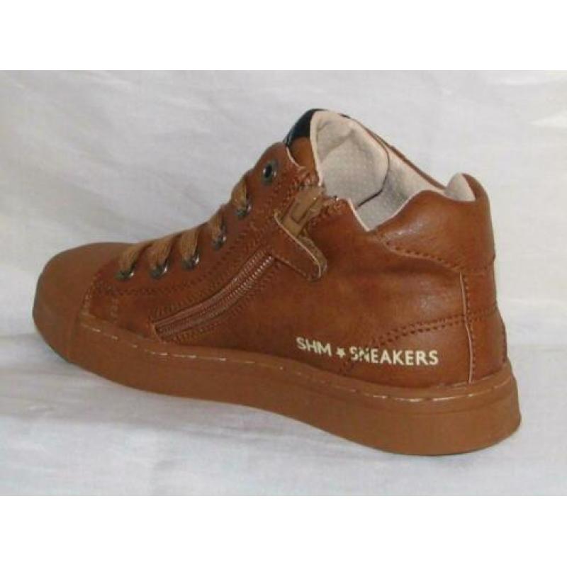 SHOESME maat 30 vetersneaker/rits cognac - gratis verzenden