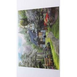 Doos met 5 puzzels van 1000 stukjes, Cottage puzzels