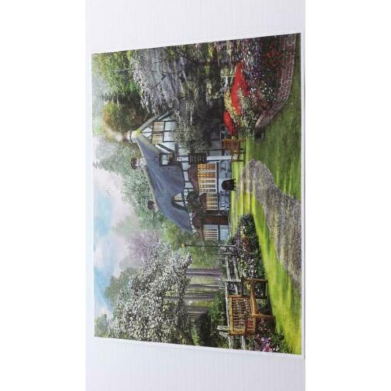Doos met 5 puzzels van 1000 stukjes, Cottage puzzels