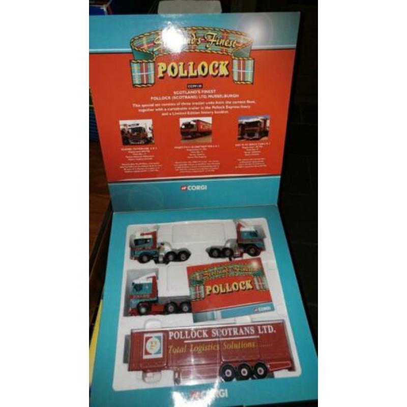 CORGI CC99130 Scotland`s Finest Pollock Trucks & Trailer Set