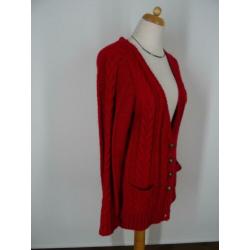 SUPERSALE !! ATMOSPHERE maat 40/42, rood gebreid vest.