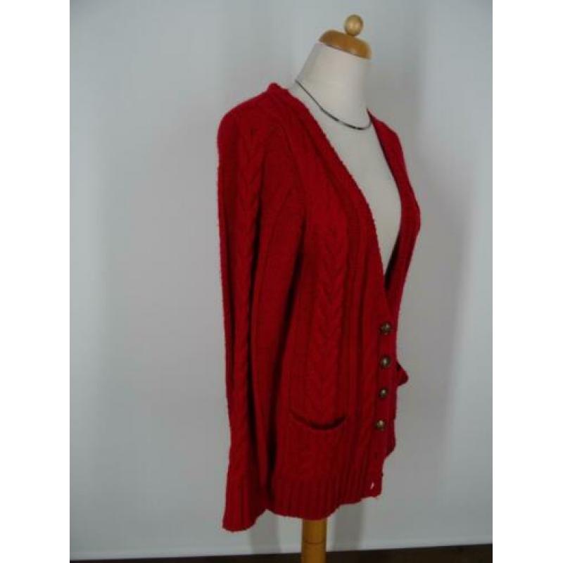 SUPERSALE !! ATMOSPHERE maat 40/42, rood gebreid vest.