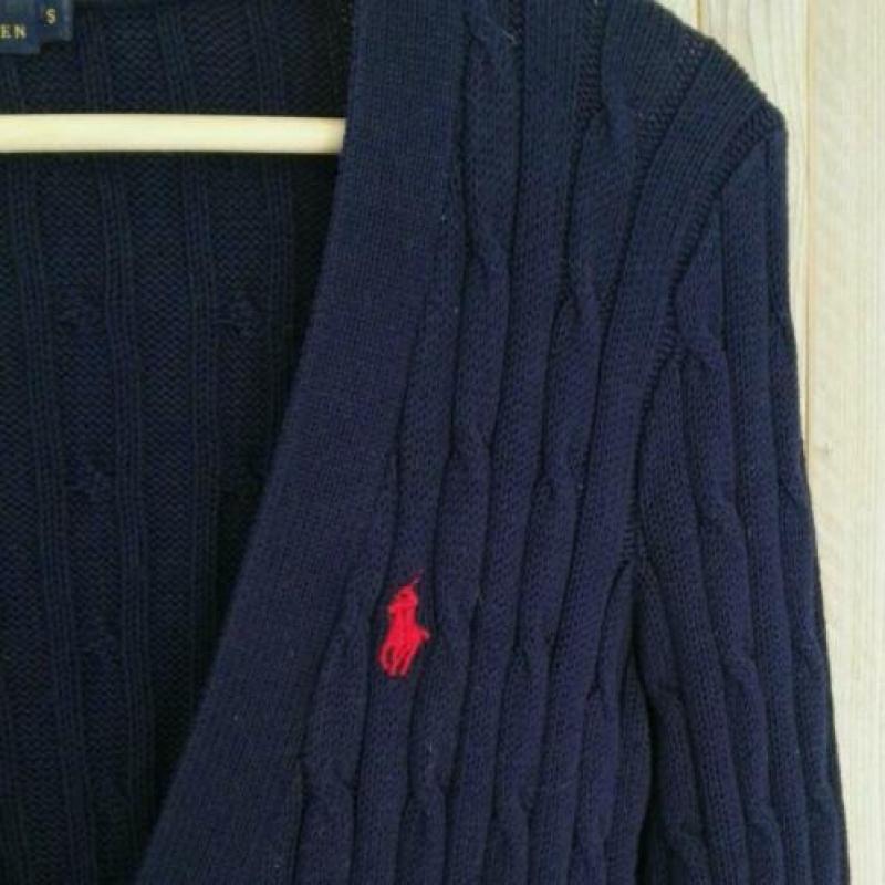 Lang kabel vest Ralph Lauren NIEUWstaat 36/S