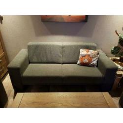 2,5 zitsbank met 2 fauteuils grijs (bankstel) keurige set !