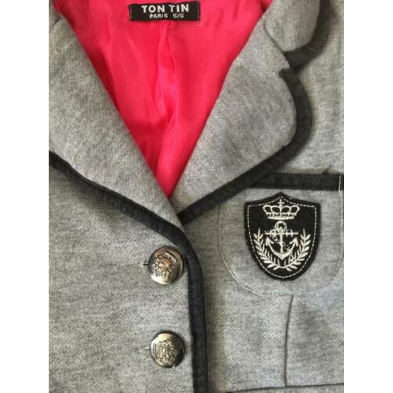Blazer van Ton Tin - L. Grijs - Maat 116