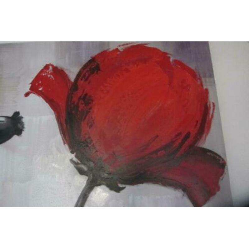 canvas schilderij ca 95 x 95 cm