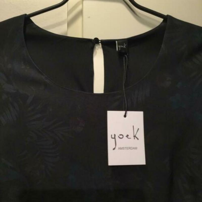 Tuniek Jurk Yoek NIEUW maat M (42-44) zwart stretch A-lijn