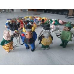 Unieke Verzameling Vintage jaren 60 Sleutelhangers
