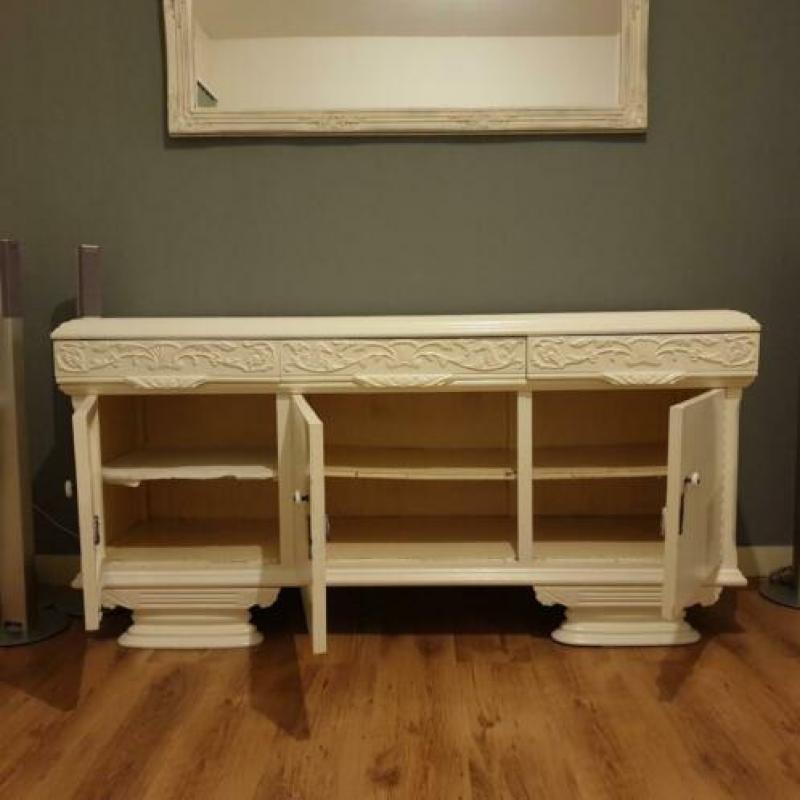 Kast spiegel dressoir wit