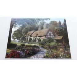 Doos met 5 puzzels van 1000 stukjes, Cottage puzzels