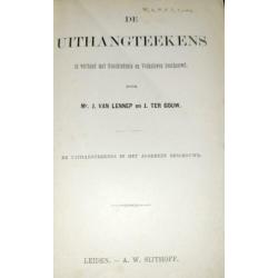 van Lennep en J. Gouw - De Uithangteekens 2 dln. in 1 band