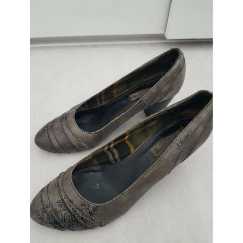 Grijze casual pumps van S. Oliver, maat 41