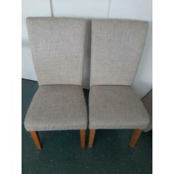 4 Eettafel stoelen