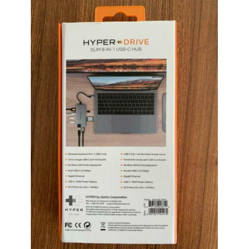 HyperDrive SLIM 8-in-1 USB-C Hub NEW IN BOX!!!
