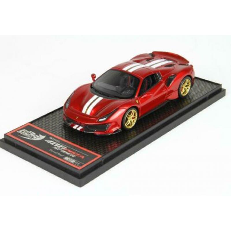 BBR Ferrari 488 Pista Spider 2018 Rood Fuoco 1:43 BBRC219C