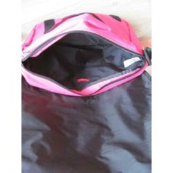 O'NEILL sporttas overslagtas, roze/zwart, NIEUW.