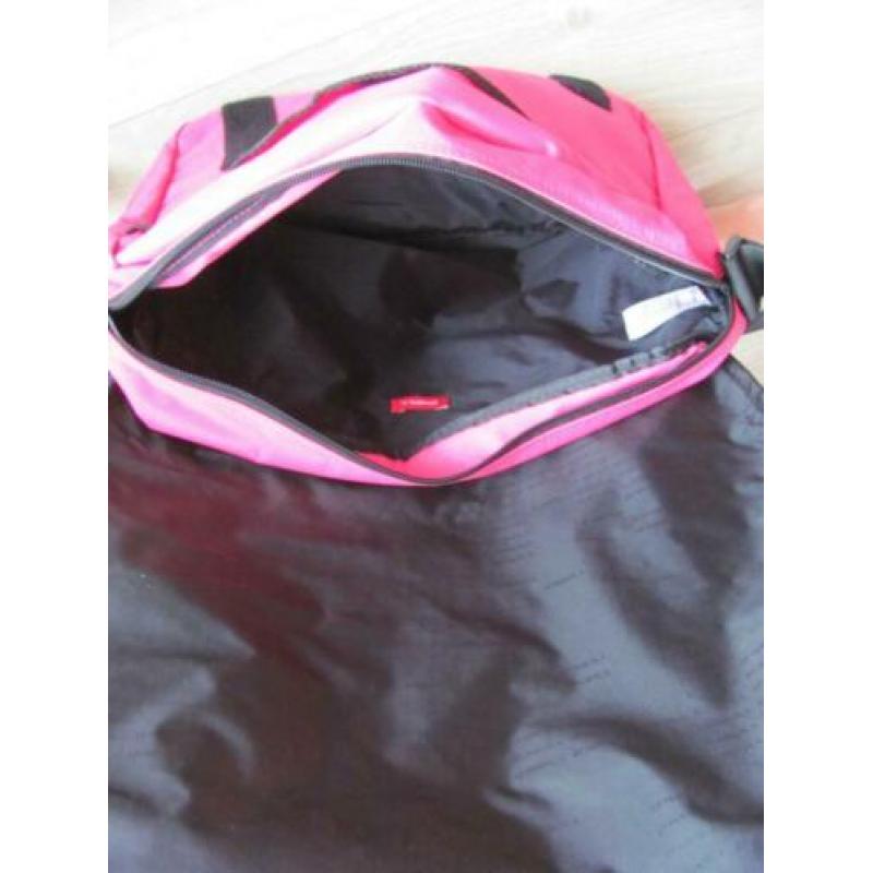 O'NEILL sporttas overslagtas, roze/zwart, NIEUW.