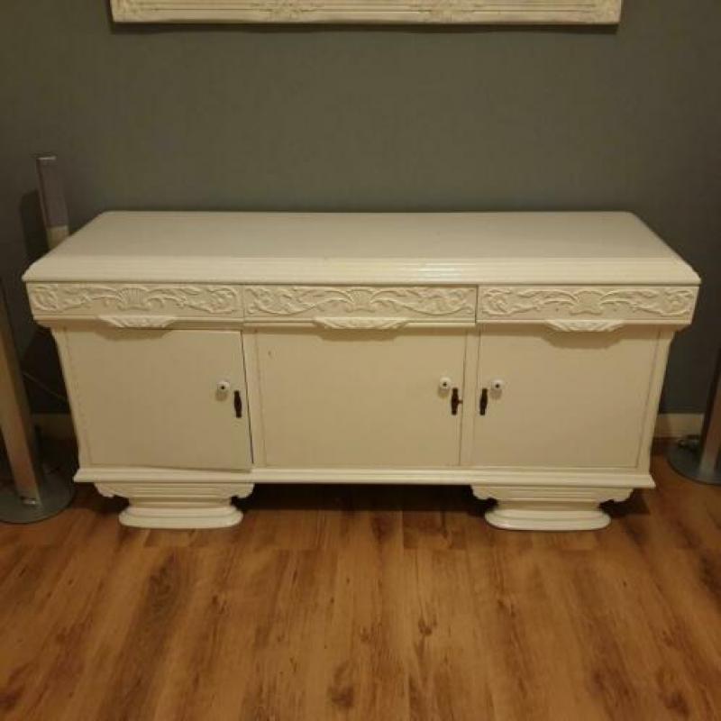 Kast spiegel dressoir wit