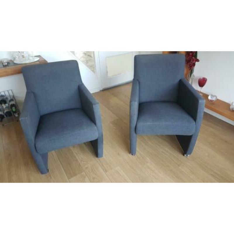 5 Eetkamer stoelen op wieltjes