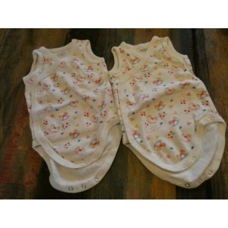 Mouwloze rompers / rompertjes (meisje) maat 62-68 (15 stuks)