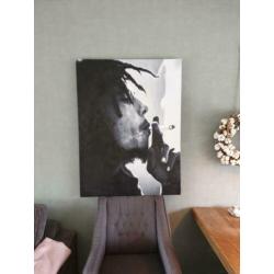 Bob marley schilderij 90x120cm geschilderd