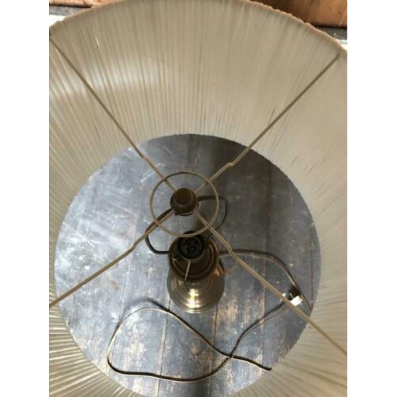 Prachtige - vintage -koperen lamp