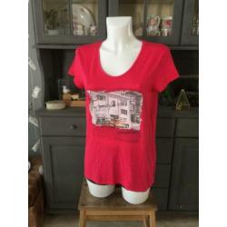 Leuke roze top van S Oliver maat 38