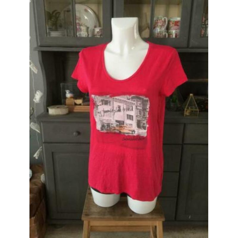 Leuke roze top van S Oliver maat 38