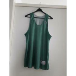 Champion t-shirt, grijs-groen. Maat XL.