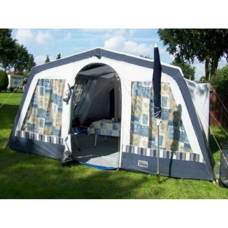 Bungalow tent PARIJS, 5/6 PERSOONS LET OP STOKKEN NIET COMPL