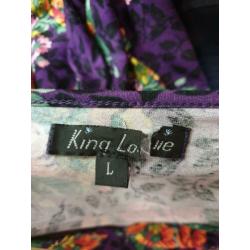 King Louie jurk paars maat L