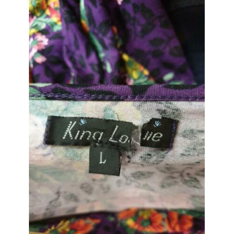 King Louie jurk paars maat L