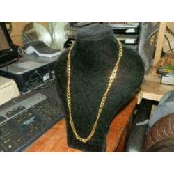 Koningsketting figaro schakel Gold Plated Goud (kleurig)7 mm