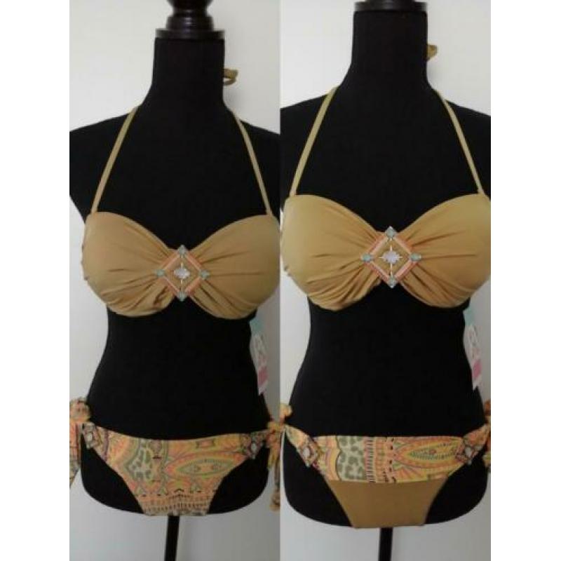 NIEUW! BoHo..Supermooie, gave & aparte bikini met 2 broekjes