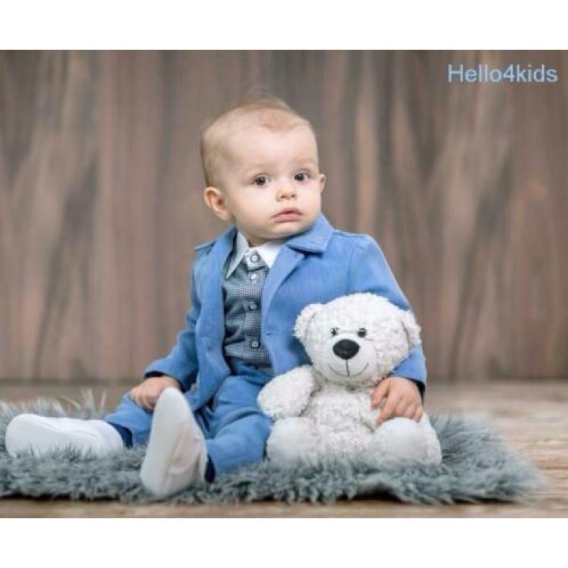 68 lichtblauw kostuumpje baby bruidsjonker doop kleding