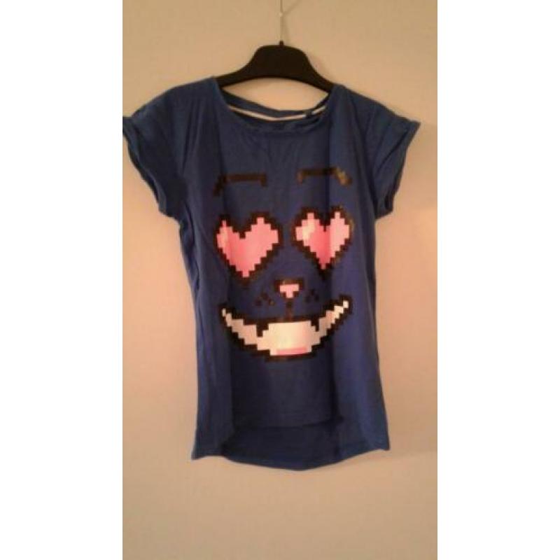 T-shirt shirtje 4 shirts ZGAN maat 140