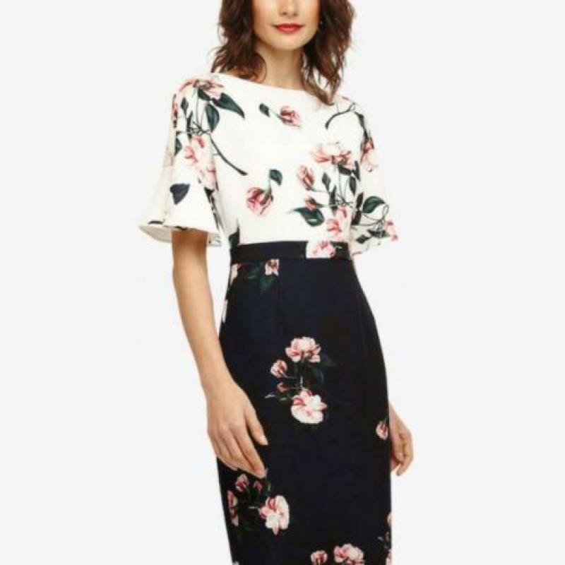 Phase Eight adembenemend mooie jurk romantische print 40