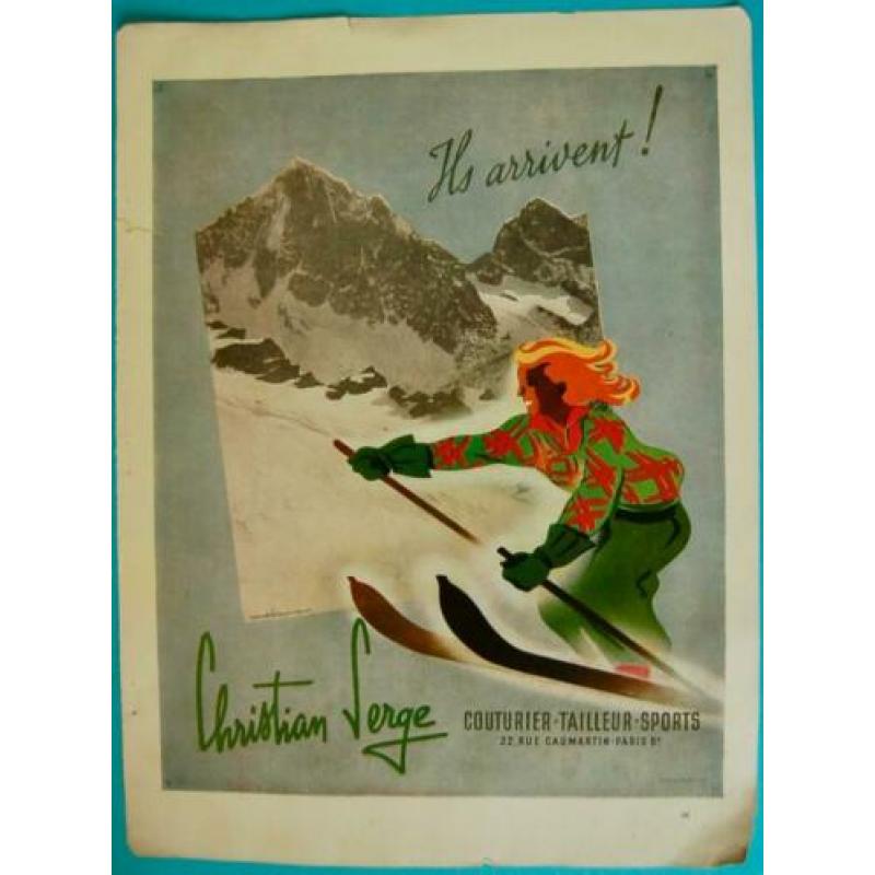 Antieke Franse Reclame Uitingen
