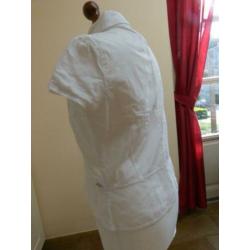 Witte katoenen blouse, tuniek, top DIDI strik sluiting 38 40