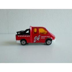 Ford Transit Road Service rood 1:60 Majorette (geen ovp)