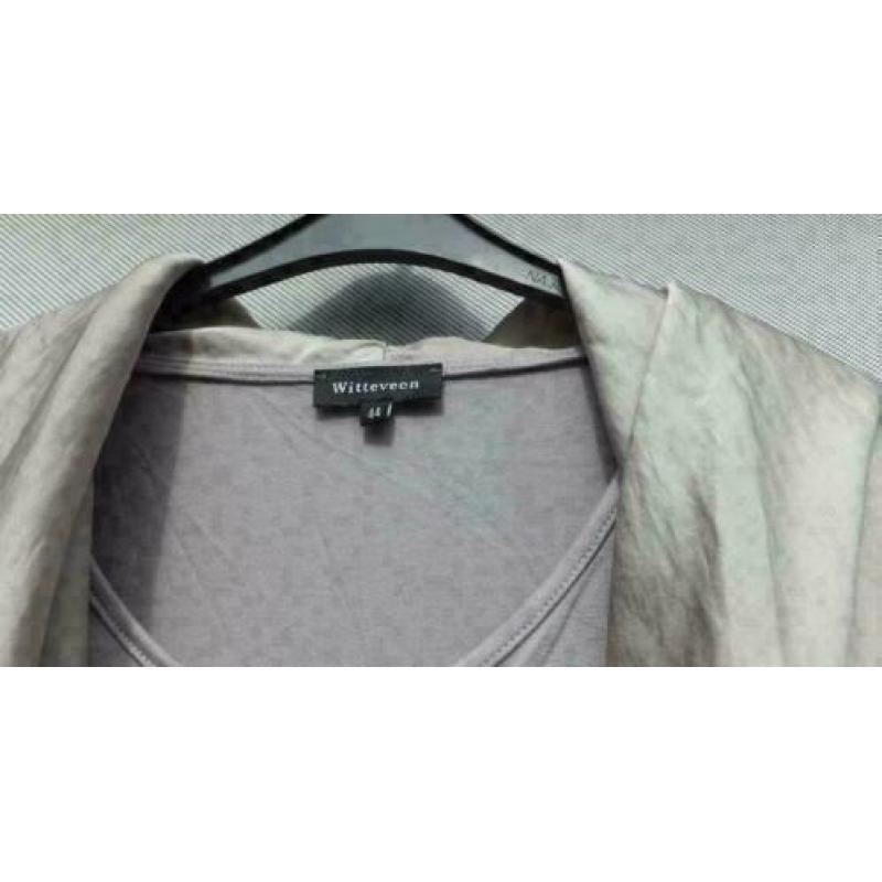 WITTEVEEN aparte grijze stretch tuniek mt 44
