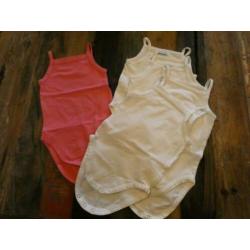 Mouwloze rompers / rompertjes (meisje) maat 62-68 (15 stuks)