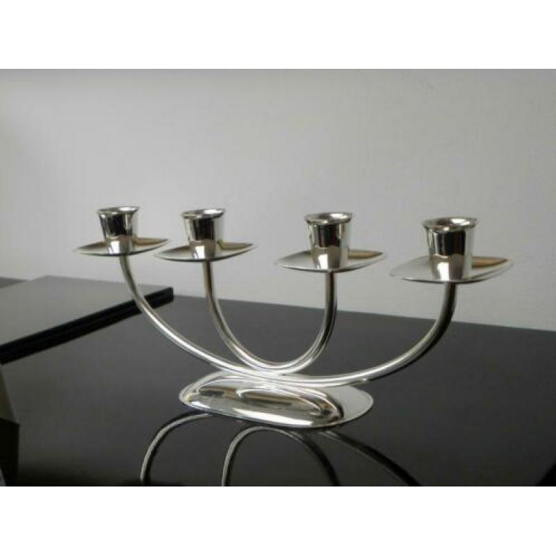Art deco Quist-WMF Kandelaar Verzilverd ...