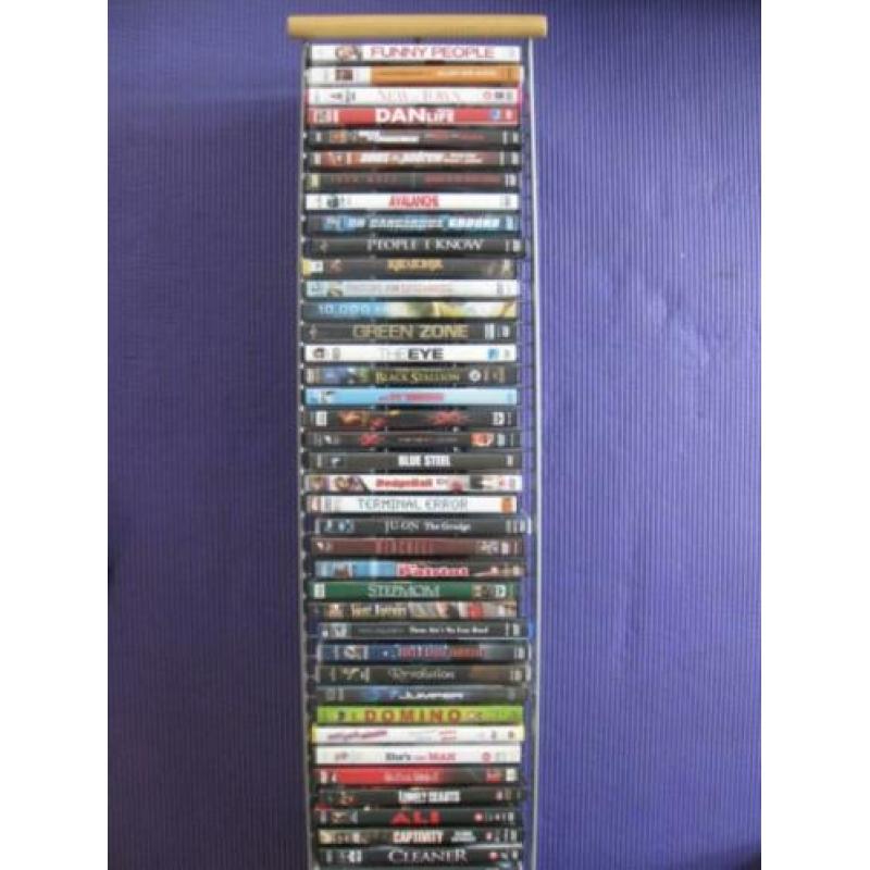 DVD-REK met 50 ORIGINELE DVD'S. (rek 3 van 3)