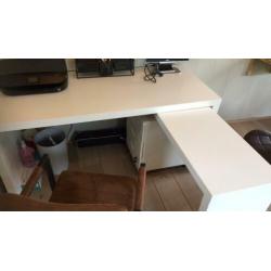 Prachtig Ikea bureau Malm compleet zgan