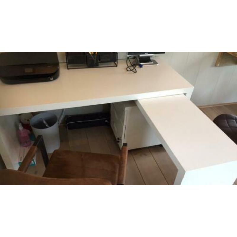 Prachtig Ikea bureau Malm compleet zgan